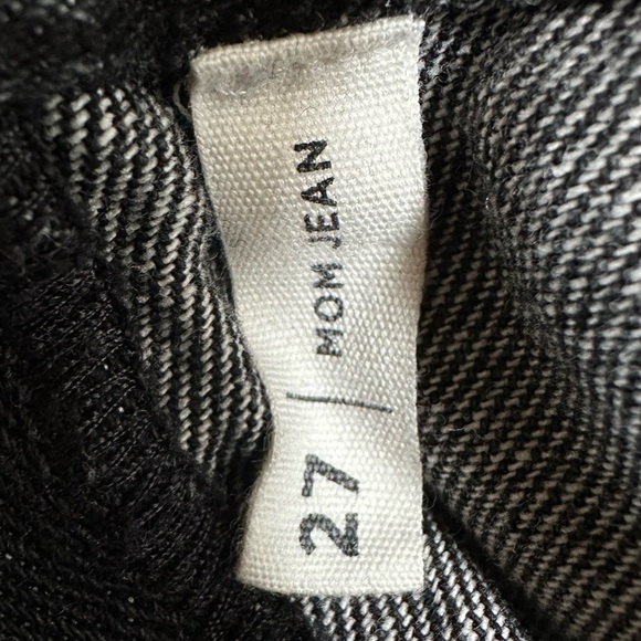 Pacsun Women's Pac Sun Sz 27 High Rise Black Wash Denim Straight Leg Mom Jeans - Picture 11 of 13